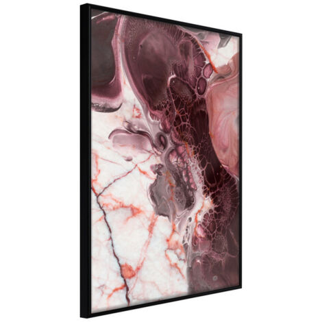 Affiche Murale Encadrée "Beauty Enchanted in Marble" 30 x 42 cm Noir