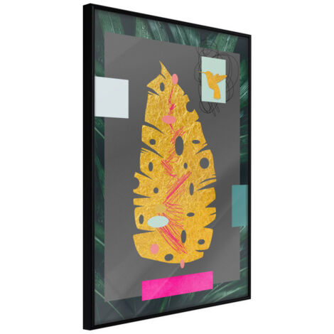 Affiche Murale Encadrée "Botanical Treasure" 21 x 30 cm Noir