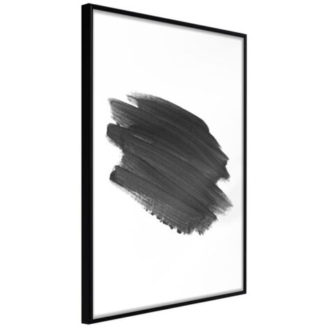 Affiche Murale Encadrée "Brush Test" 40 x 60 cm Noir