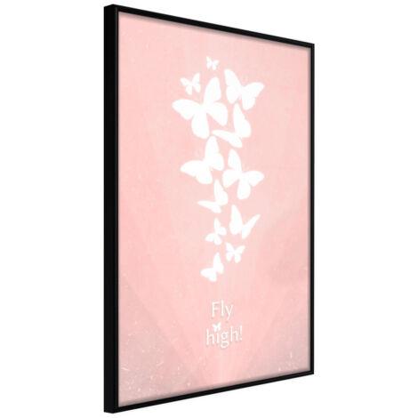Affiche Murale Encadrée "Butterfly Dream" 21 x 30 cm Noir