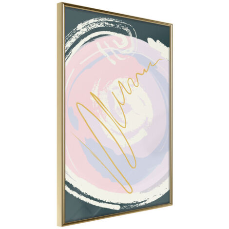 Affiche Murale Encadrée "Candy Autograph" 30 x 42 cm Or
