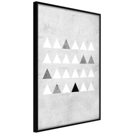 Affiche Murale Encadrée "Christmas Tree Plantation" 21 x 30 cm Noir