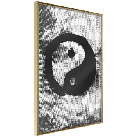 Affiche Murale Encadrée "Complementarity of Opposites" 21 x 30 cm Or
