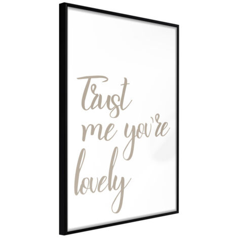 Affiche Murale Encadrée "Compliment" 21 x 30 cm Noir