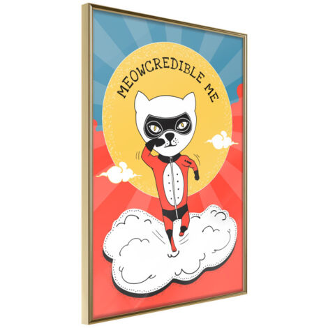 Affiche Murale Encadrée "Costume Party" 21 x 30 cm Or