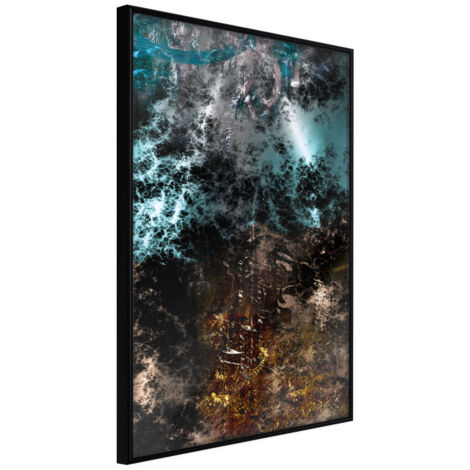Affiche Murale Encadrée "Dark Matter I" 30 x 42 cm Noir