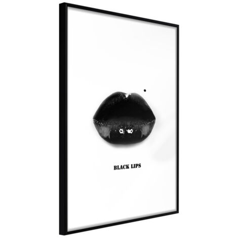 Affiche Murale Encadrée "Deadly Kiss" 30 x 42 cm Noir