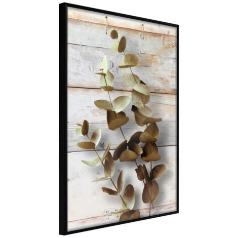 Affiche Murale Encadrée "Decorative Twigs" 21 x 30 cm Noir