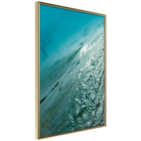 Affiche Murale Encadrée "Depth of the Ocean" 21 x 30 cm Or