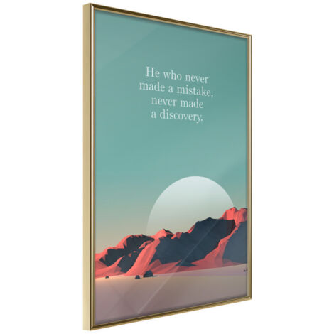 Affiche Murale Encadrée "Discovery" 40 x 60 cm Or