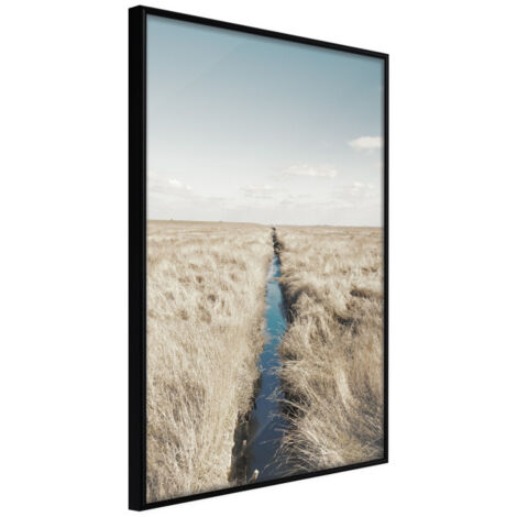 Affiche Murale Encadrée "Drainage Ditch" 40 x 60 cm Noir