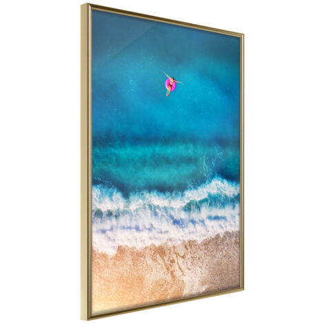 Affiche Murale Encadrée "Drifting Away" 21 x 30 cm Or