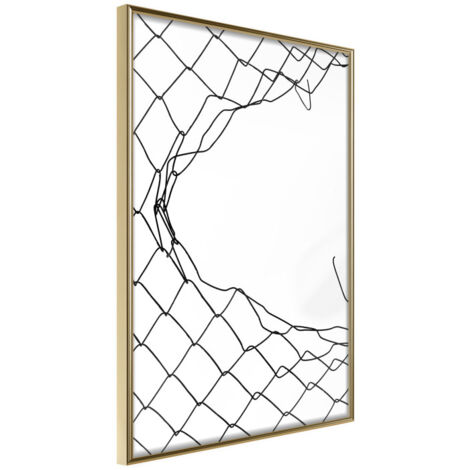 Affiche Murale Encadrée "Escape" 30 x 42 cm Or