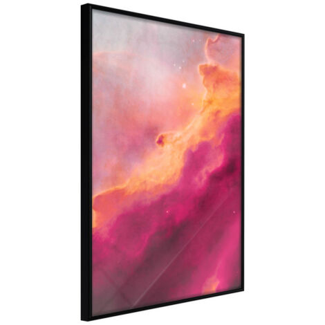 Affiche Murale Encadrée "Explosion of Colours" 21 x 30 cm Noir