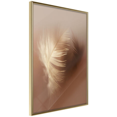 Affiche Murale Encadrée "Fleeting Delicacy" 21 x 30 cm Or