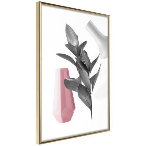 Affiche Murale Encadrée "Floral Alchemy I" 21 x 30 cm Or