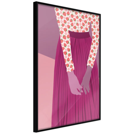 Affiche Murale Encadrée "Fruity Blouse" 30 x 42 cm Noir