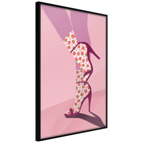 Affiche Murale Encadrée "Fruity Socks" 21 x 30 cm Noir