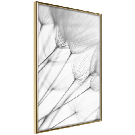 Affiche Murale Encadrée "Gentle Blow" 21 x 30 cm Or