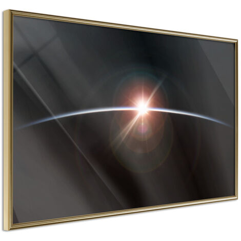 Affiche Murale Encadrée "Glimmer" 30 x 20 cm Or