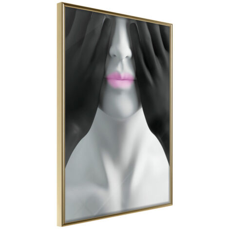Affiche Murale Encadrée "Guess Who" 21 x 30 cm Or