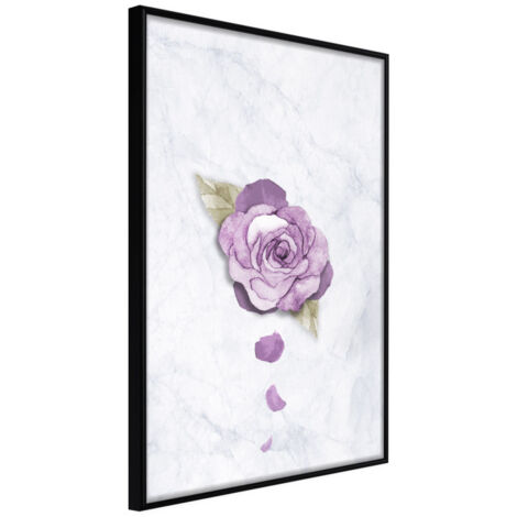 Affiche Murale Encadrée "He Loves Me, He Loves Me Not..." 40 x 60 cm Noir