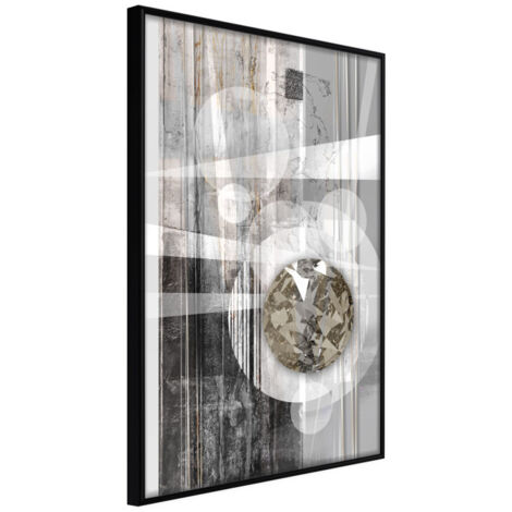 Affiche Murale Encadrée "Hidden Diamond" 21 x 30 cm Noir
