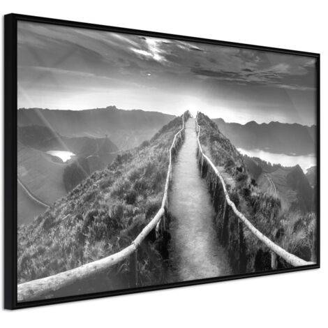 Affiche Murale Encadrée "Horizon" 45 x 30 cm Noir