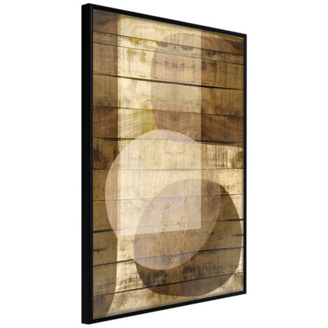 Affiche Murale Encadrée "Illuminated Space" 30 x 42 cm Noir