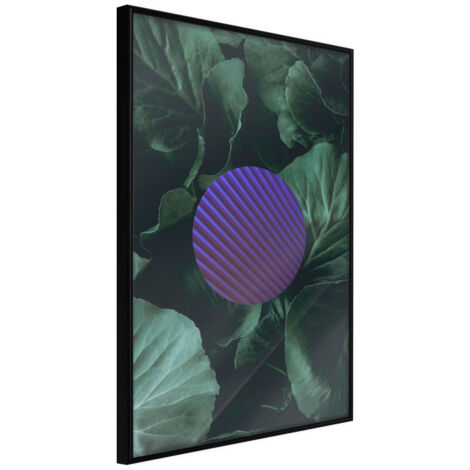 Affiche Murale Encadrée "In a Thicket of Leaves" 21 x 30 cm Noir
