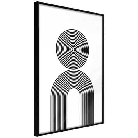 Affiche Murale Encadrée "Internal Balance" 21 x 30 cm Noir