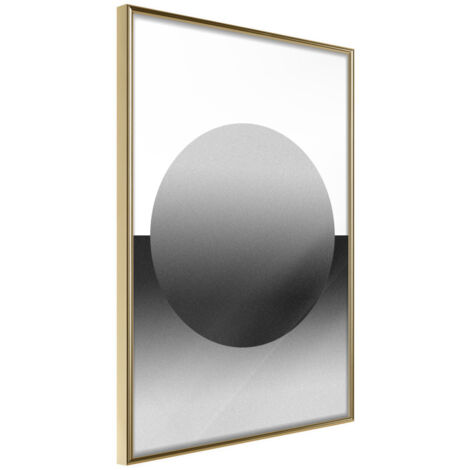 Affiche Murale Encadrée "Levitating Sphere" 21 x 30 cm Or