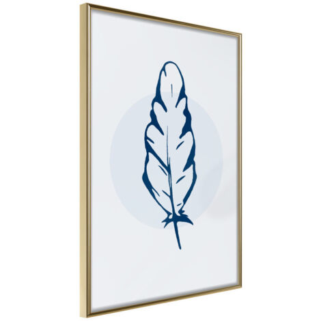 Affiche Murale Encadrée "Lightness II" 21 x 30 cm Or