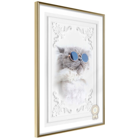 Affiche Murale Encadrée "Like a Boss" 30 x 42 cm Or
