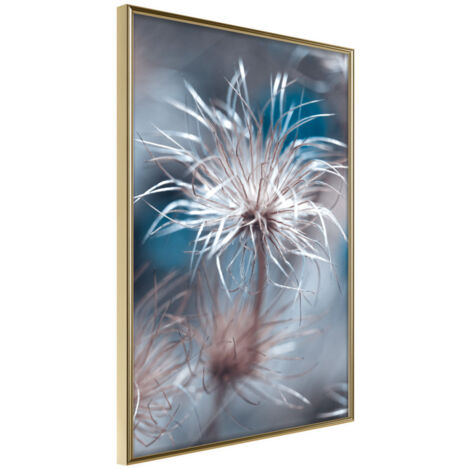 Affiche Murale Encadrée "Like a Dandelion " 40 x 60 cm Or