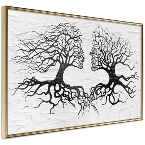 Affiche Murale Encadrée "Like the Old Trees" 30 x 20 cm Or