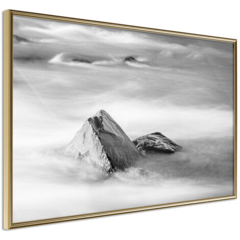 Affiche Murale Encadrée "Loneliness II" 30 x 20 cm Or