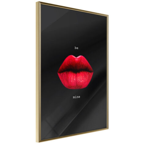 Affiche Murale Encadrée "Lust" 21 x 30 cm Or
