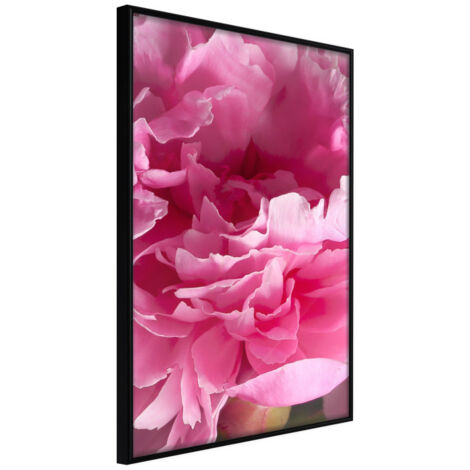 Affiche Murale Encadrée "Magenta Madness" 21 x 30 cm Noir