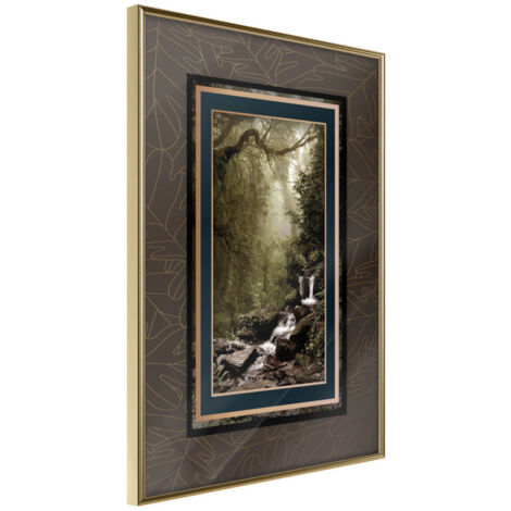 Affiche Murale Encadrée "Magical Place" 21 x 30 cm Or