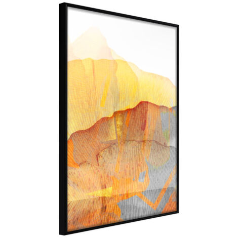 Affiche Murale Encadrée "Martian Landscape" 21 x 30 cm Noir