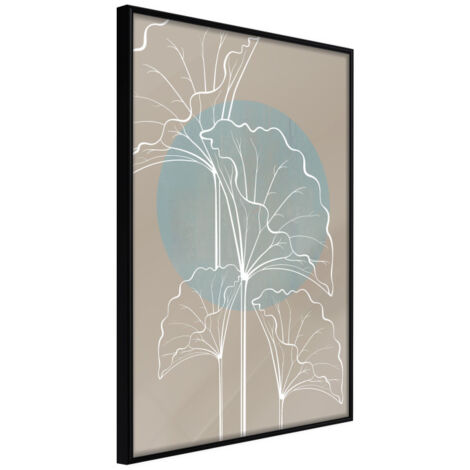 Affiche Murale Encadrée "Miraculous Plant" 21 x 30 cm Noir