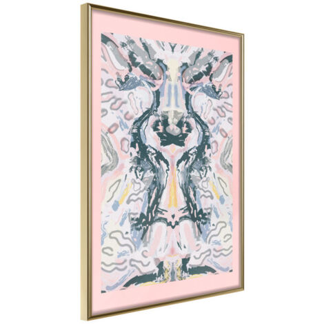 Affiche Murale Encadrée "Mirror Reflection" 40 x 60 cm Or