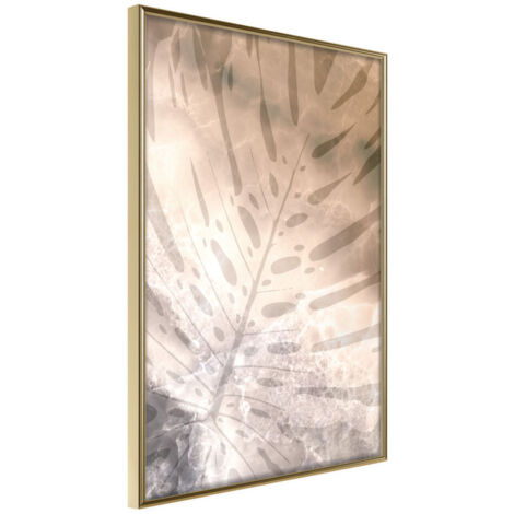 Affiche Murale Encadrée "Monstera of Dreams" 21 x 30 cm Or