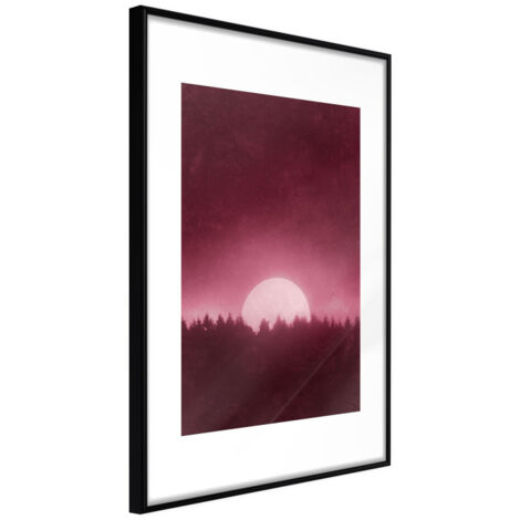 Affiche Murale Encadrée "Moonrise" 40 x 60 cm Noir