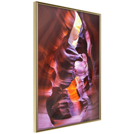 Affiche Murale Encadrée "Nature Doesn't Need Filters" 21 x 30 cm Or