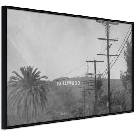 Affiche Murale Encadrée "Old Hollywood" 30 x 20 cm Noir