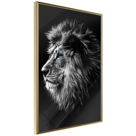 Affiche Murale Encadrée "Old King" 30 x 42 cm Or