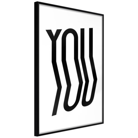 Affiche Murale Encadrée "Only You" 21 x 30 cm Noir