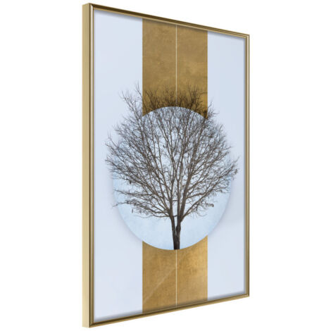 Affiche Murale Encadrée "Passing" 40 x 60 cm Or